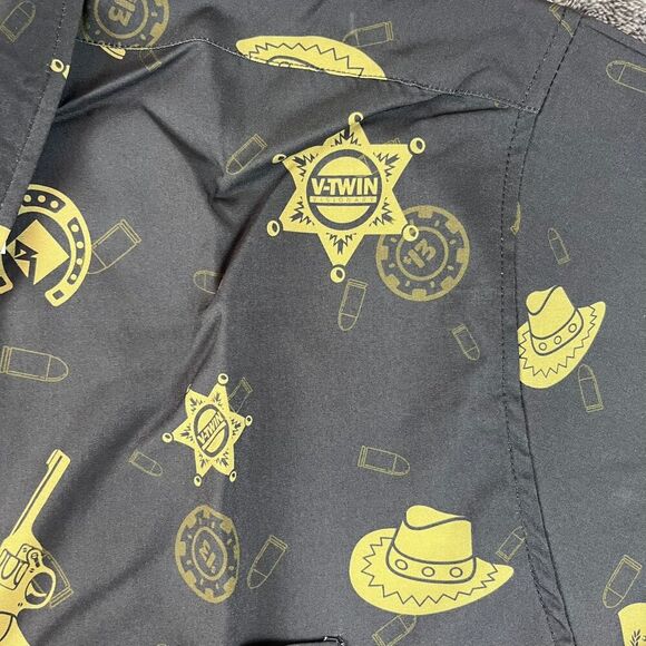 Dixxon Flannel Co 1876 Western Button Up Short Sleeve Black Men's 3XL NWT - Picture 3 of 9